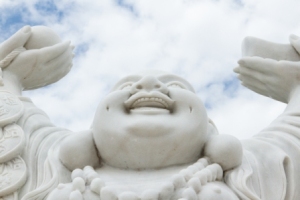 laughing buddha isolated